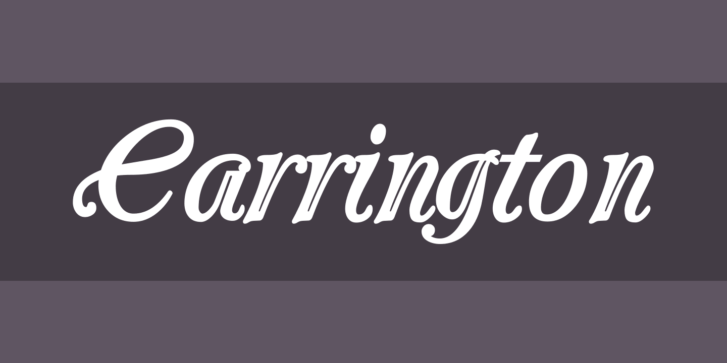Carrington Font preview